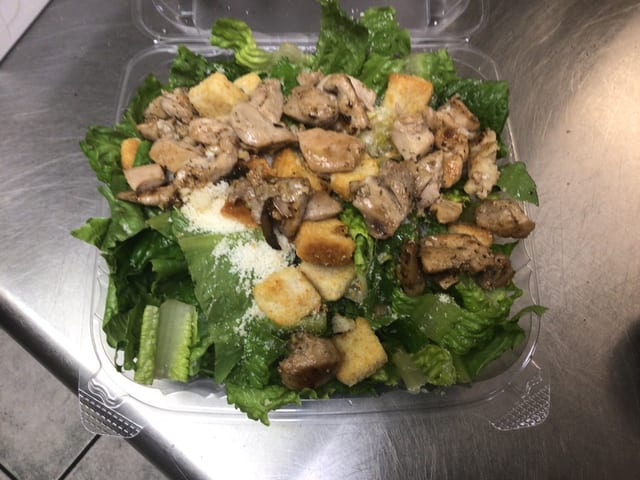 Chicken Caesar Salad.