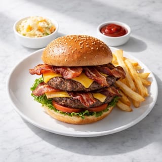 Double Bacon Burger
