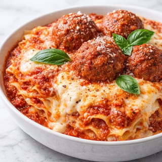 Lasagna with Meatballs