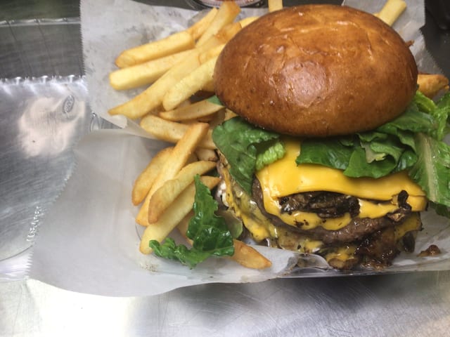 Mushroom Cheeseburger.